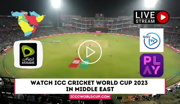 How to Watch ICC Cricket World Cup 2023 in the Middle East?