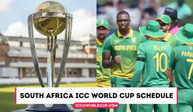 South Africa ICC World Cup Schedule 2023