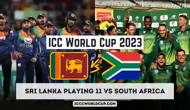 ICC World Cup 2023 SL vs SA: Sri Lanka Playing 11 vs South Africa