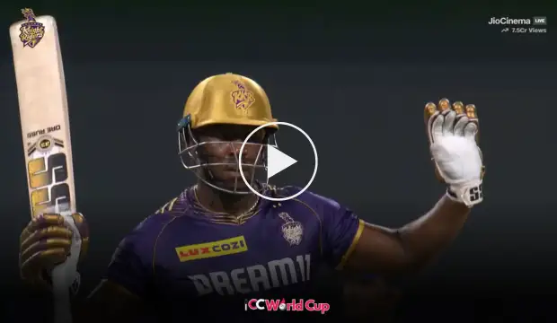 Andre Russell fastest 20-Balls Fifty in IPL 2024 vs SRH